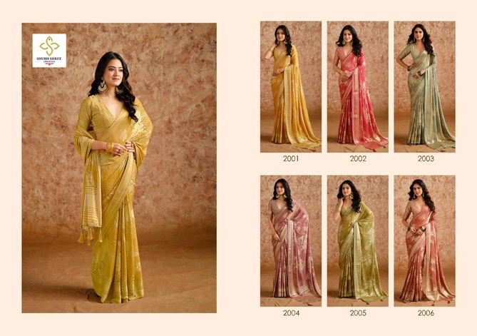 Siara Vol 2 By Shubh Shree Moss Brasso Wholesale Saree Wholesale Shop In Surat